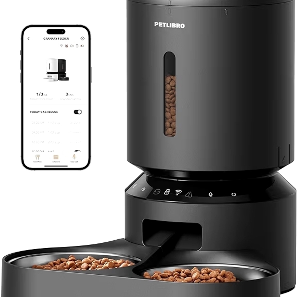 Petlibro Automatic Smart Pet Feeder Dual Bowl, App-Powered, 5L Feeser